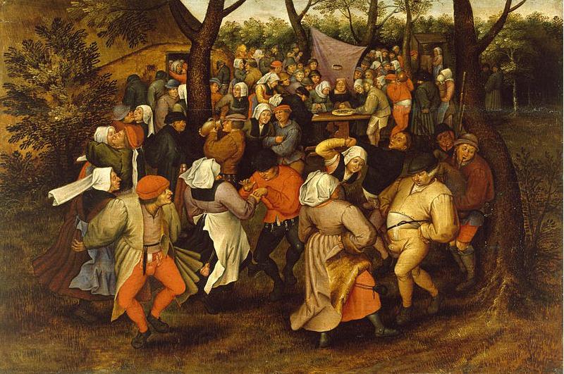 Pieter Brueghel the Younger Peasant Wedding Dance Norge oil painting art
